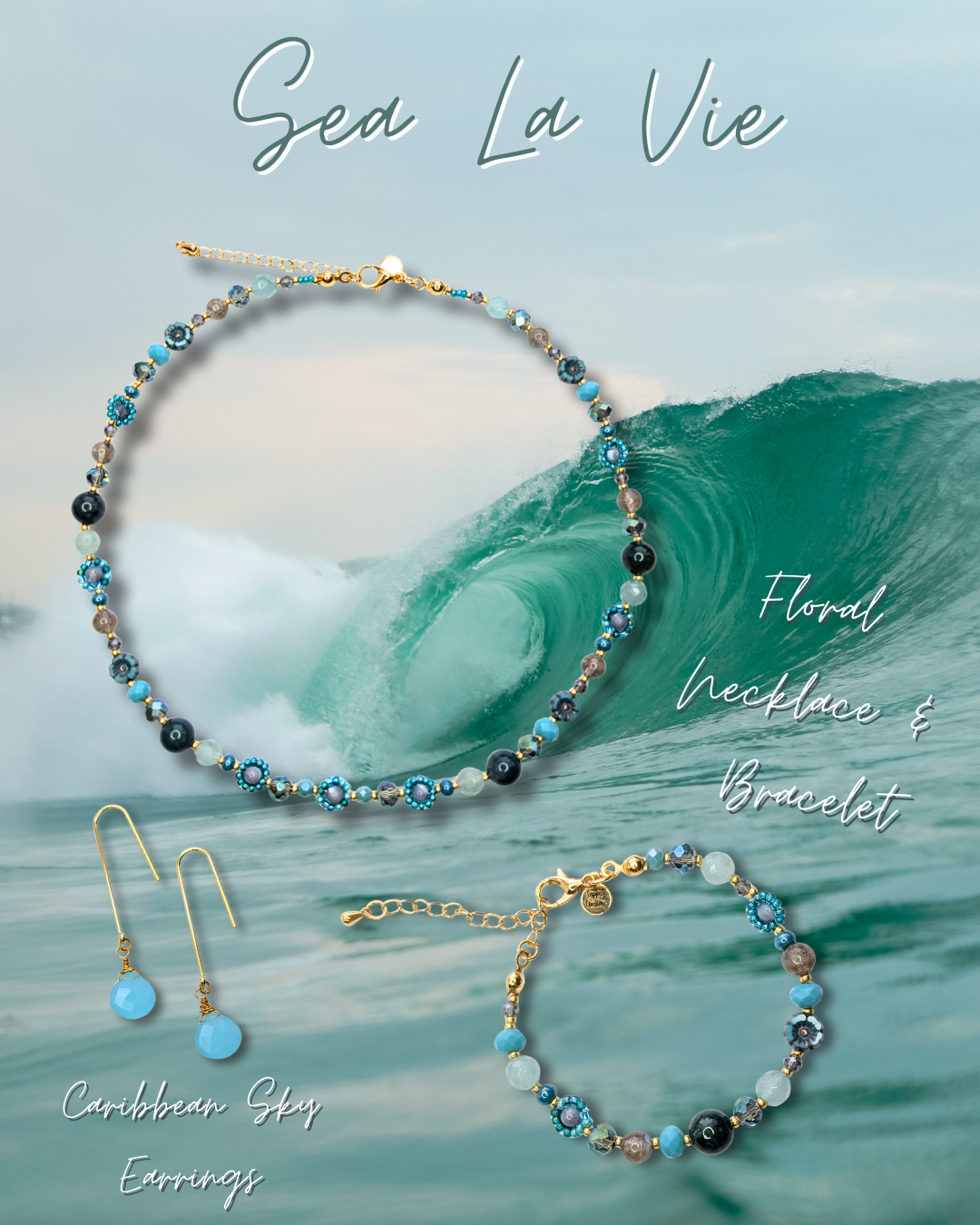 Sea La Vie Floral Beaded Bracelet