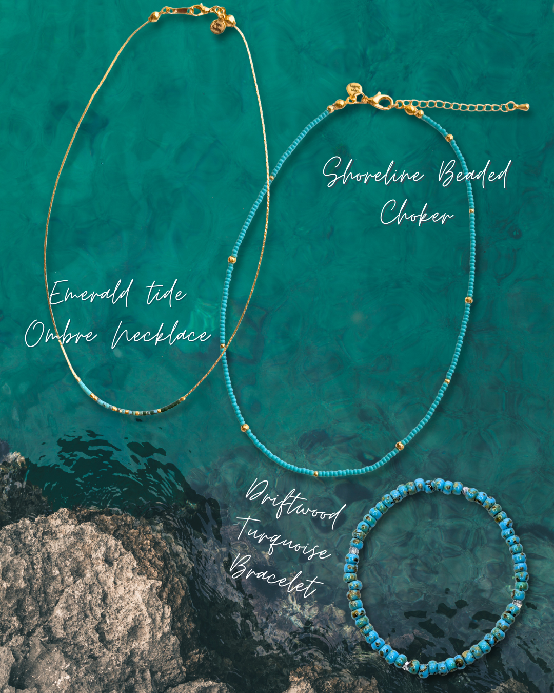 Shoreline Beaded Choker Necklace