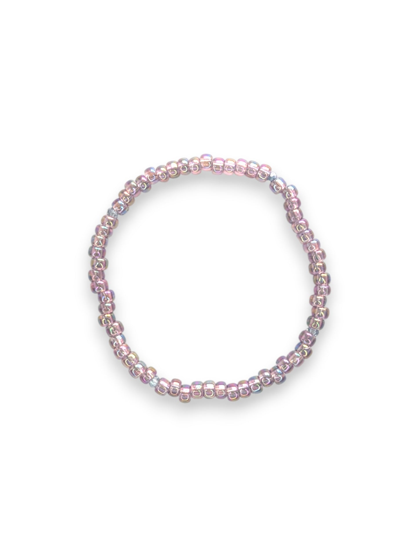 Iridescent Mauve Sparkle Stacker Bracelet