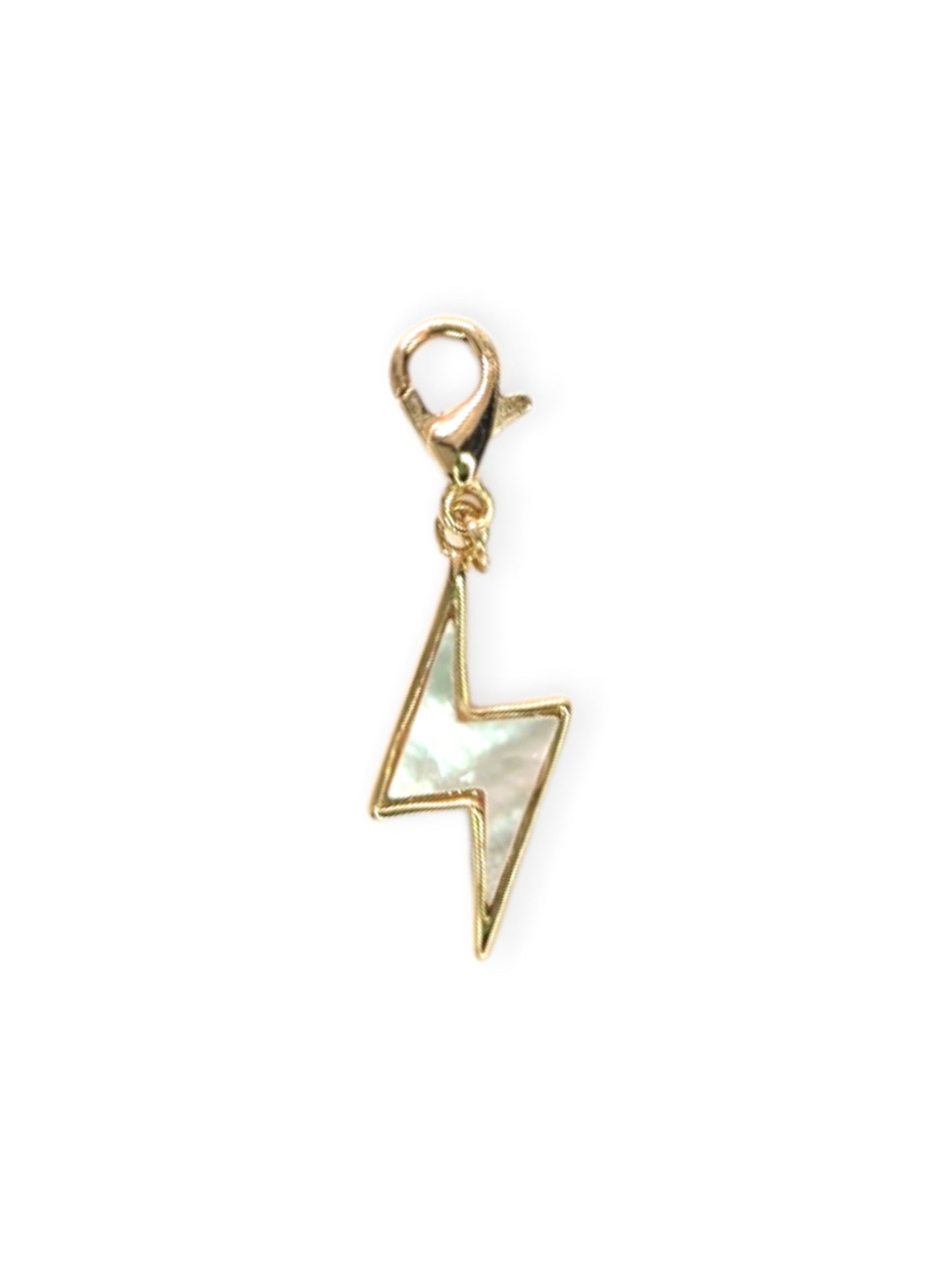 Shell Lightning Bolt Charm