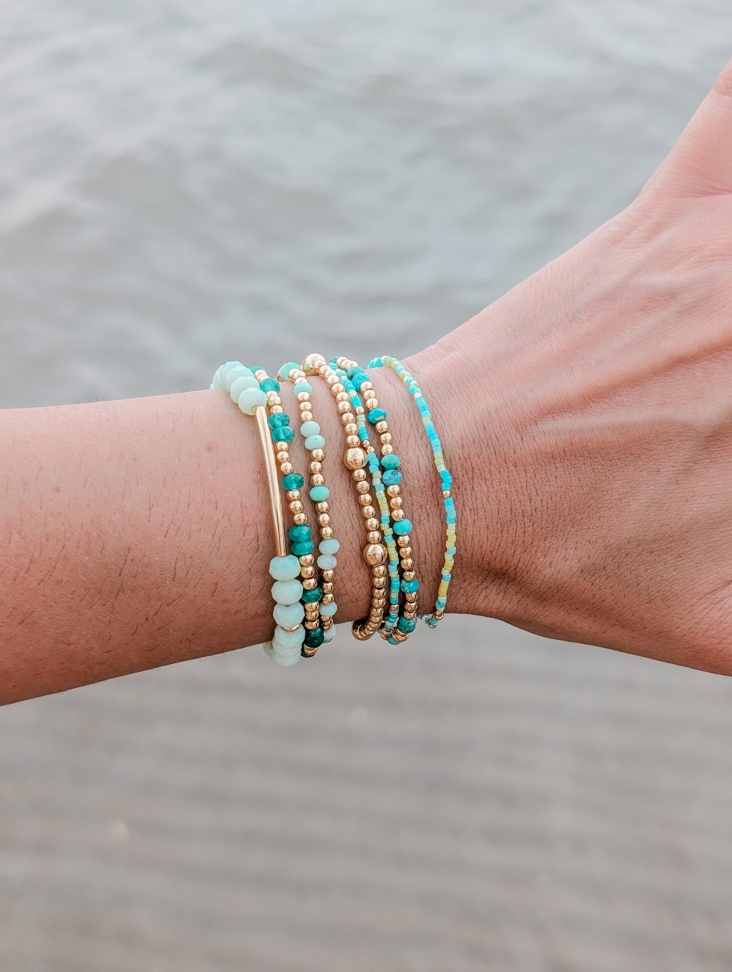 Chrysoprase Coastal Gems Bracelet