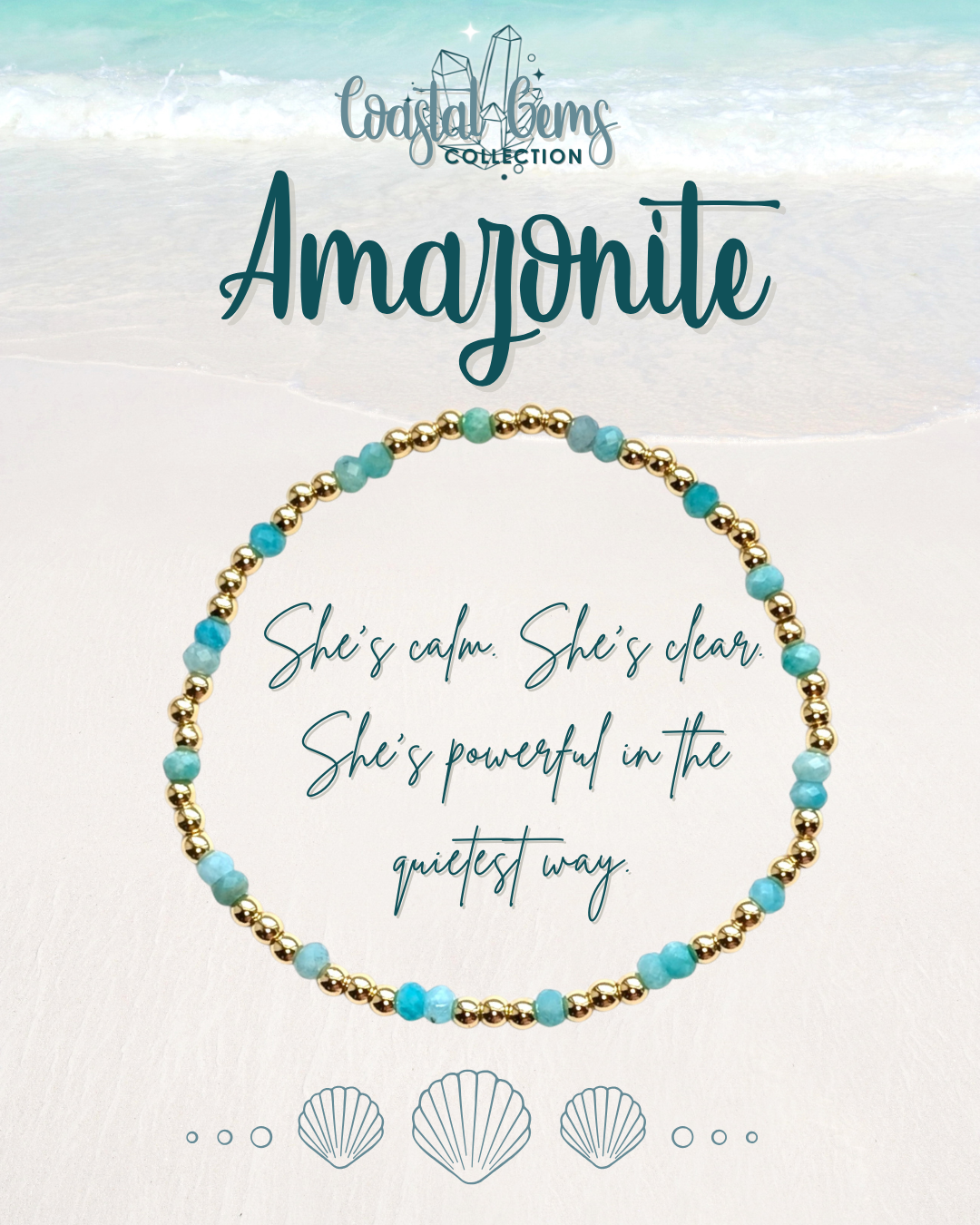 Amazonite Coastal Gems Bracelet