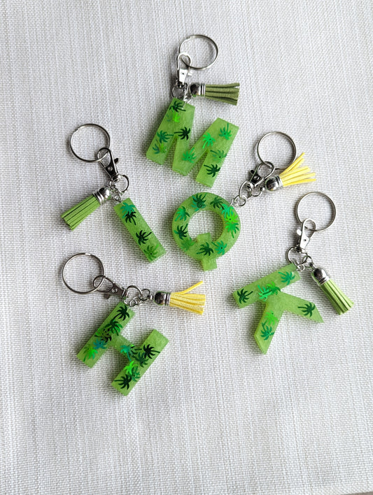 Talk to the palm Initial Key Chain