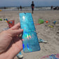 Cappa Creations Ocean Lover Bookmark | Beach Lover Gift | Bookmark | Book Lover Gift | Avid Reader | Book Club Gift | Valentines Day | Teacher Gift handmade large holographic resin bookmark, rainbow prisms, ocean resin bookmarks with real beach sand, enjoyment for booklovers, bookworm, color shift and glitter sparkles