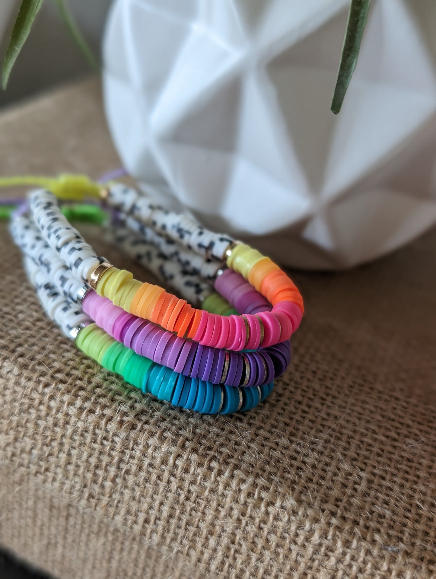 Salty Sunset Heishi Bracelet