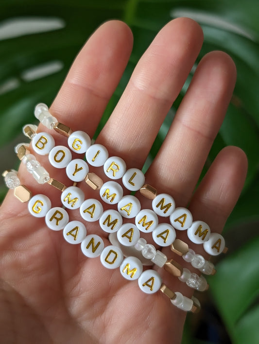 cappa creations mother's day stacks - mama bracelets - mom collections - boy mama - girl mama - grandma - boho stacks - summer jewelry