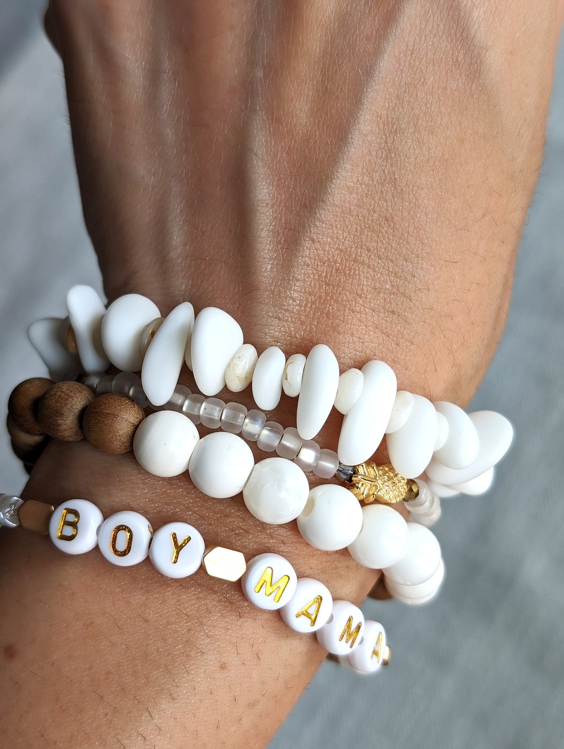 cappa creations mother's day stacks - mama bracelets - mom collections - boy mama - girl mama - grandma - boho stacks - summer jewelry