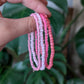 Each Cappa Creations stack features 4 color-coordinated Bracelets, making it easy to mix and match to create your own unique look. Simple yet versatile, these stacks are perfect for any occasion. Express your personality and elevate your outfit with an array of vibrant color choices! bubble gum pink mix