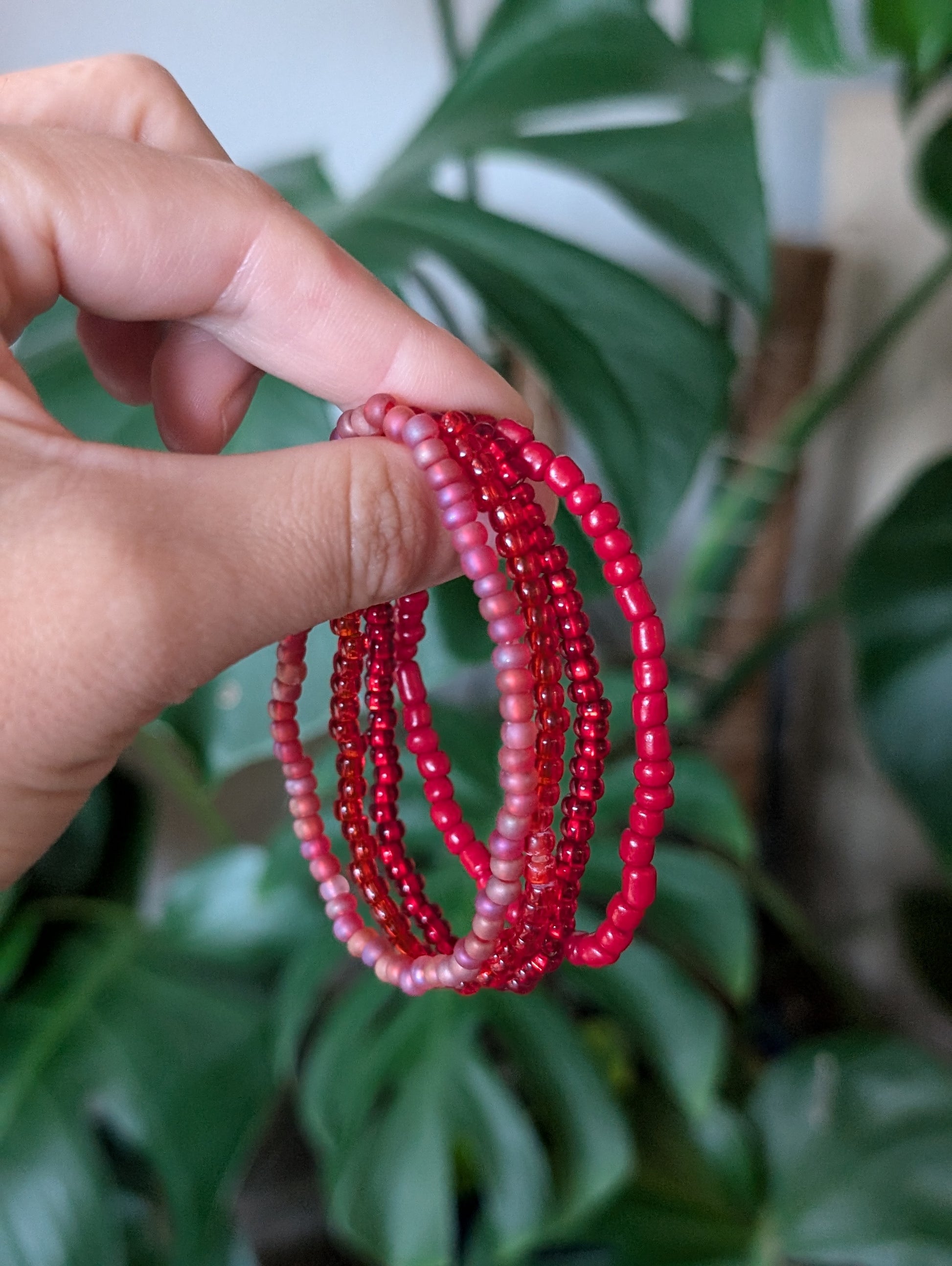 Each Cappa Creations stack features 4 color-coordinated Bracelets, making it easy to mix and match to create your own unique look. Simple yet versatile, these stacks are perfect for any occasion. Express your personality and elevate your outfit with an array of vibrant color choices! red mix