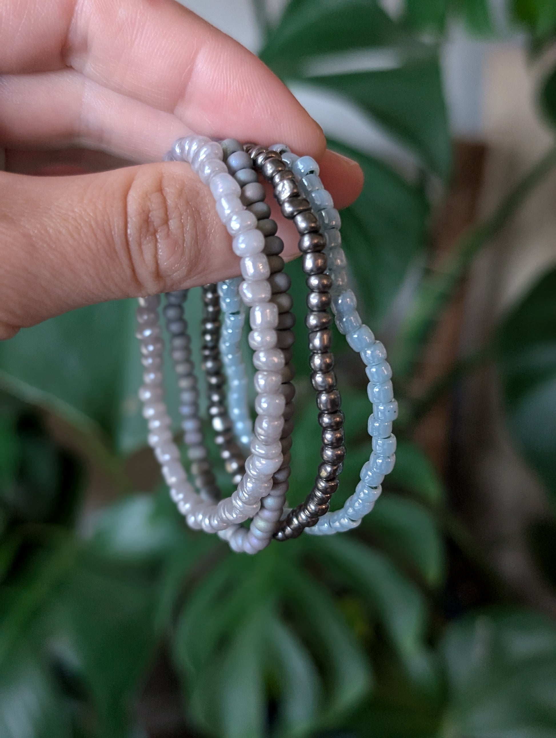 Each Cappa Creations stack features 4 color-coordinated Bracelets, making it easy to mix and match to create your own unique look. Simple yet versatile, these stacks are perfect for any occasion. Express your personality and elevate your outfit with an array of vibrant color choices! gray mix