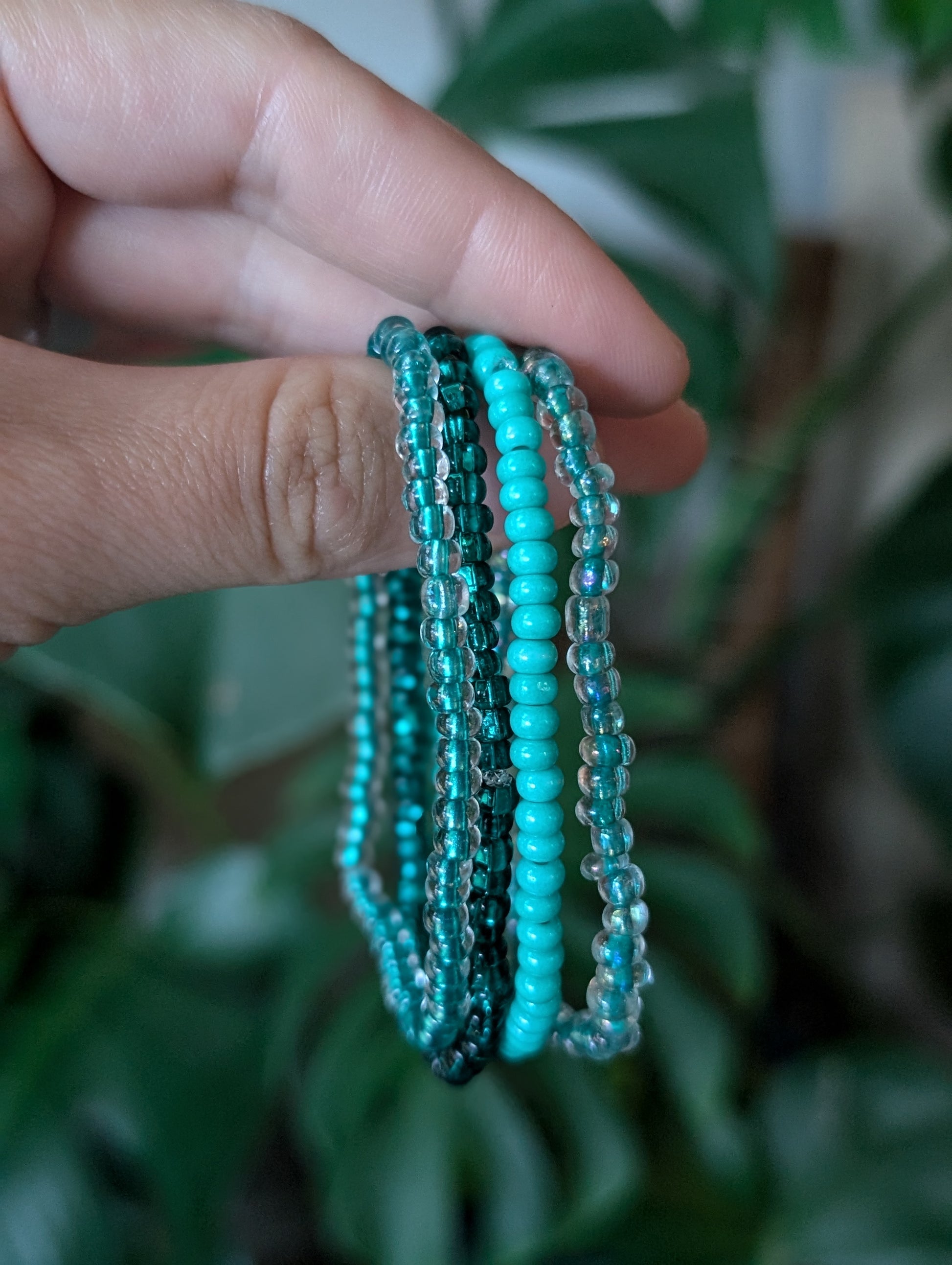 Each Cappa Creations stack features 4 color-coordinated Bracelets, making it easy to mix and match to create your own unique look. Simple yet versatile, these stacks are perfect for any occasion. Express your personality and elevate your outfit with an array of vibrant color choices! Aqua mix