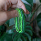 Each Cappa Creations stack features 4 color-coordinated Bracelets, making it easy to mix and match to create your own unique look. Simple yet versatile, these stacks are perfect for any occasion. Express your personality and elevate your outfit with an array of vibrant color choices! green mix