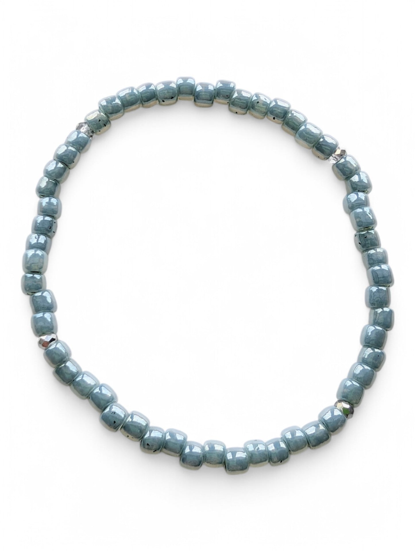 Powder Blue Sparkle Stacker Bracelet