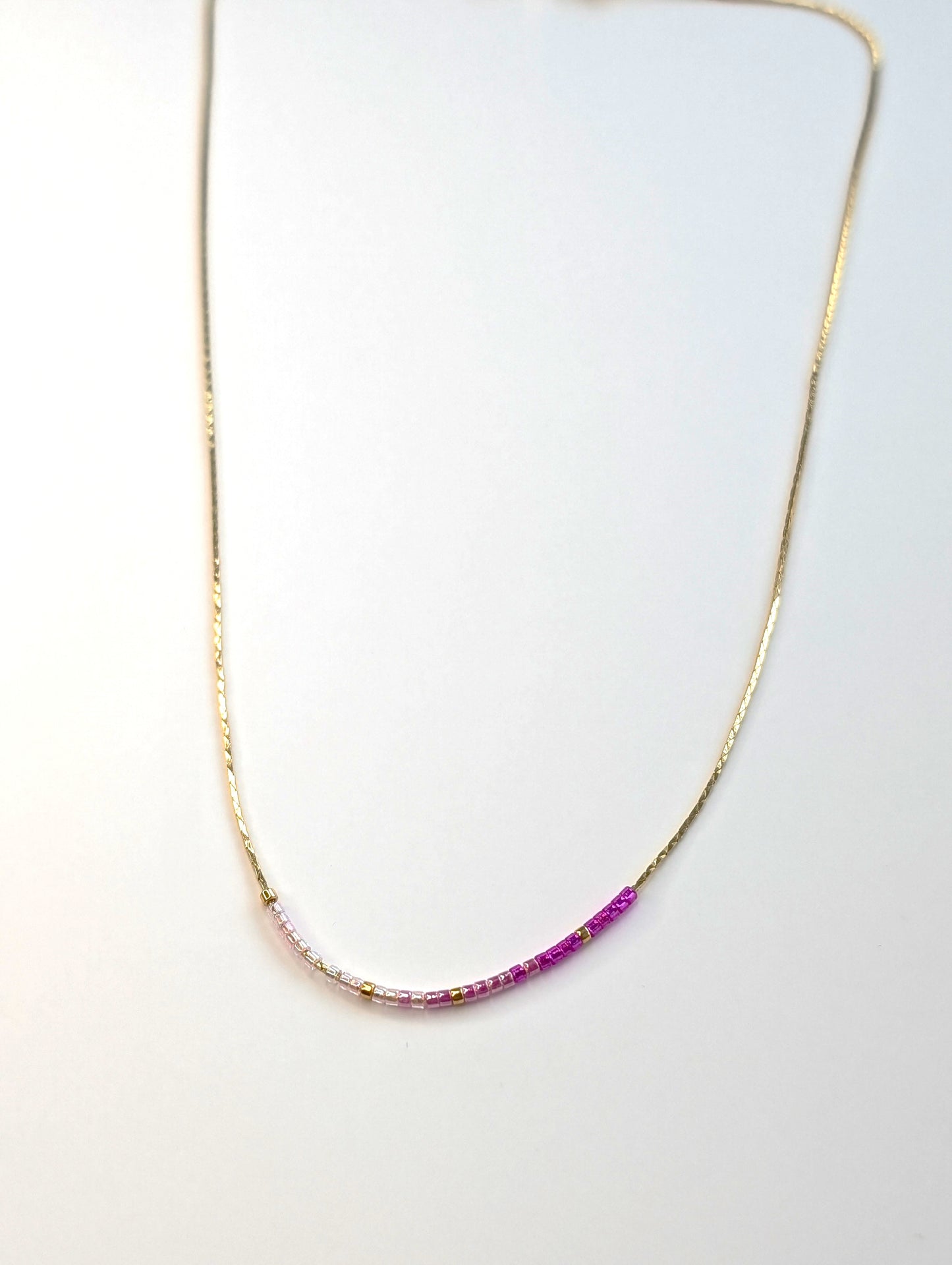 Fuscia Ombre Necklace