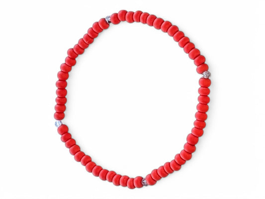 Matte Cherry Galantine Sparkle Stacker Bracelet