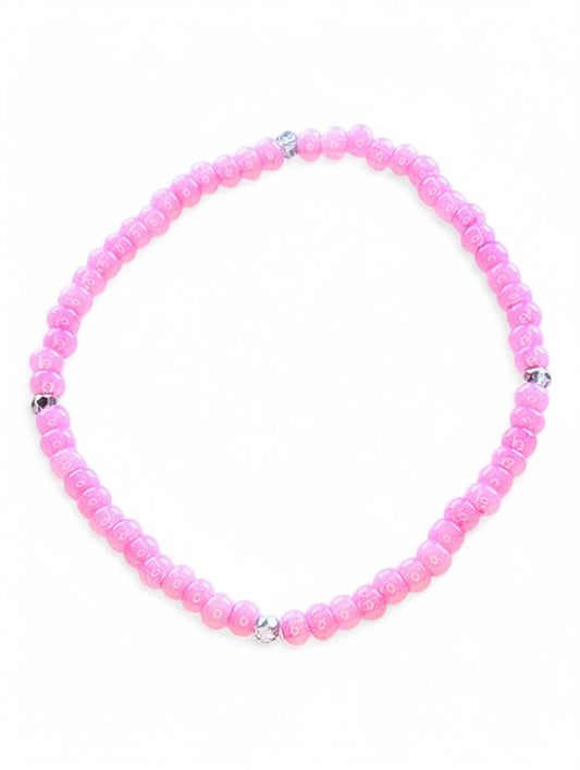 Opal Pink Galantine Sparkle Stacker Bracelet