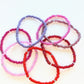 Hot Pink Galantine Sparkle Stacker Bracelet