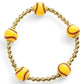 Gold Softball Bracelet
