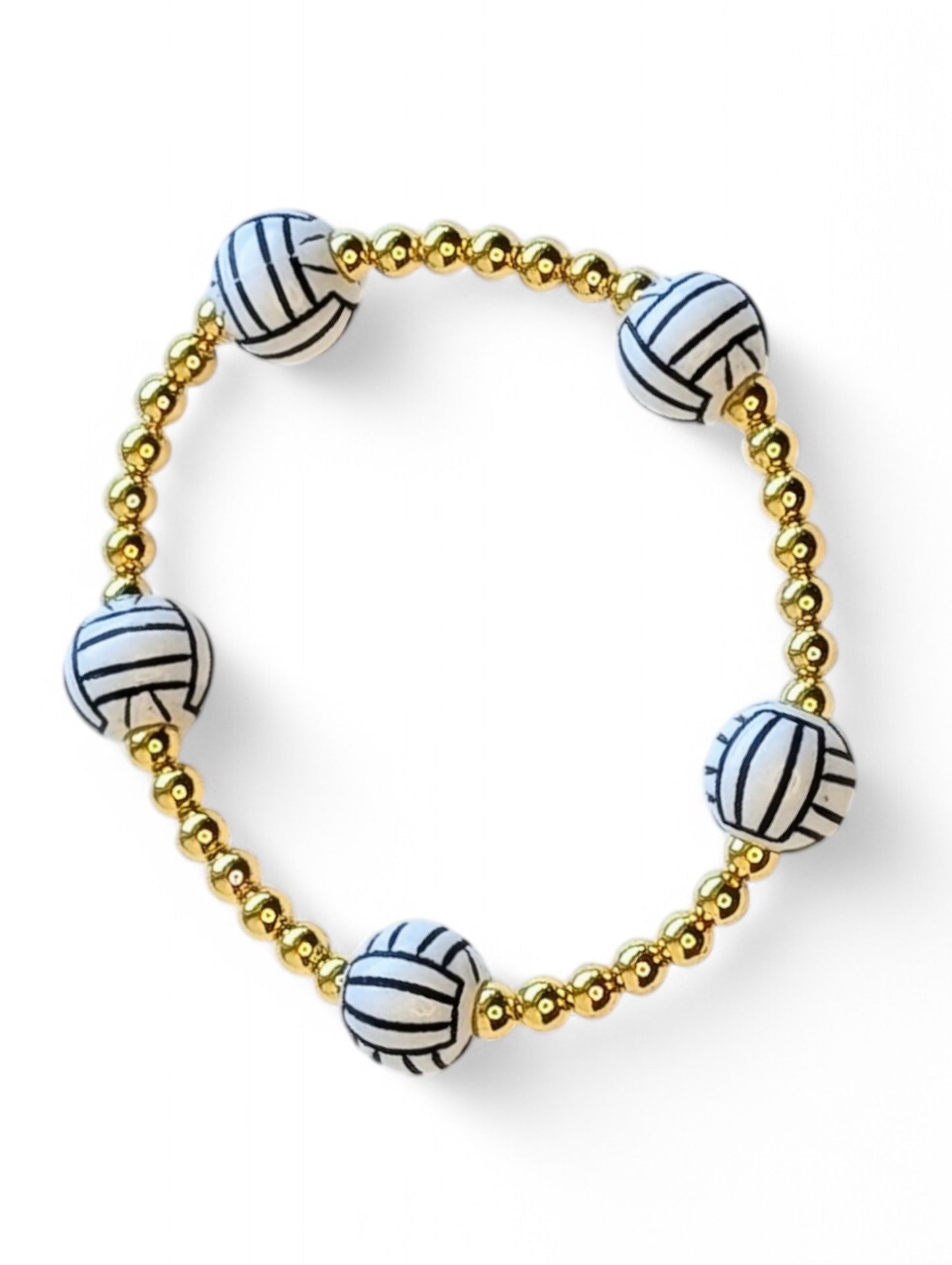 Gold Volleyball Bracelet