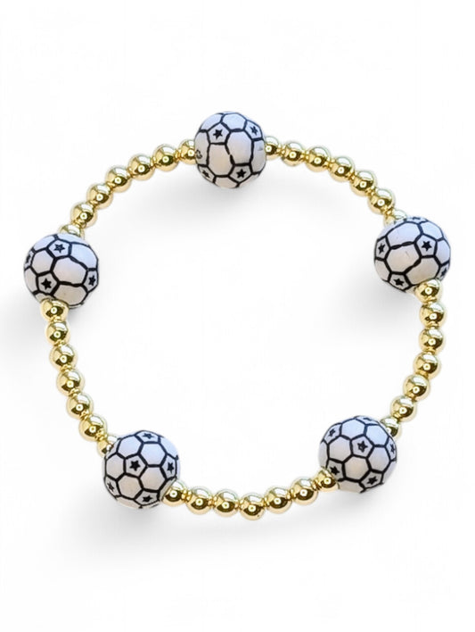 Gold Soccer Bracelet