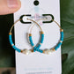 Color Pop Beaded Hoop Earrings