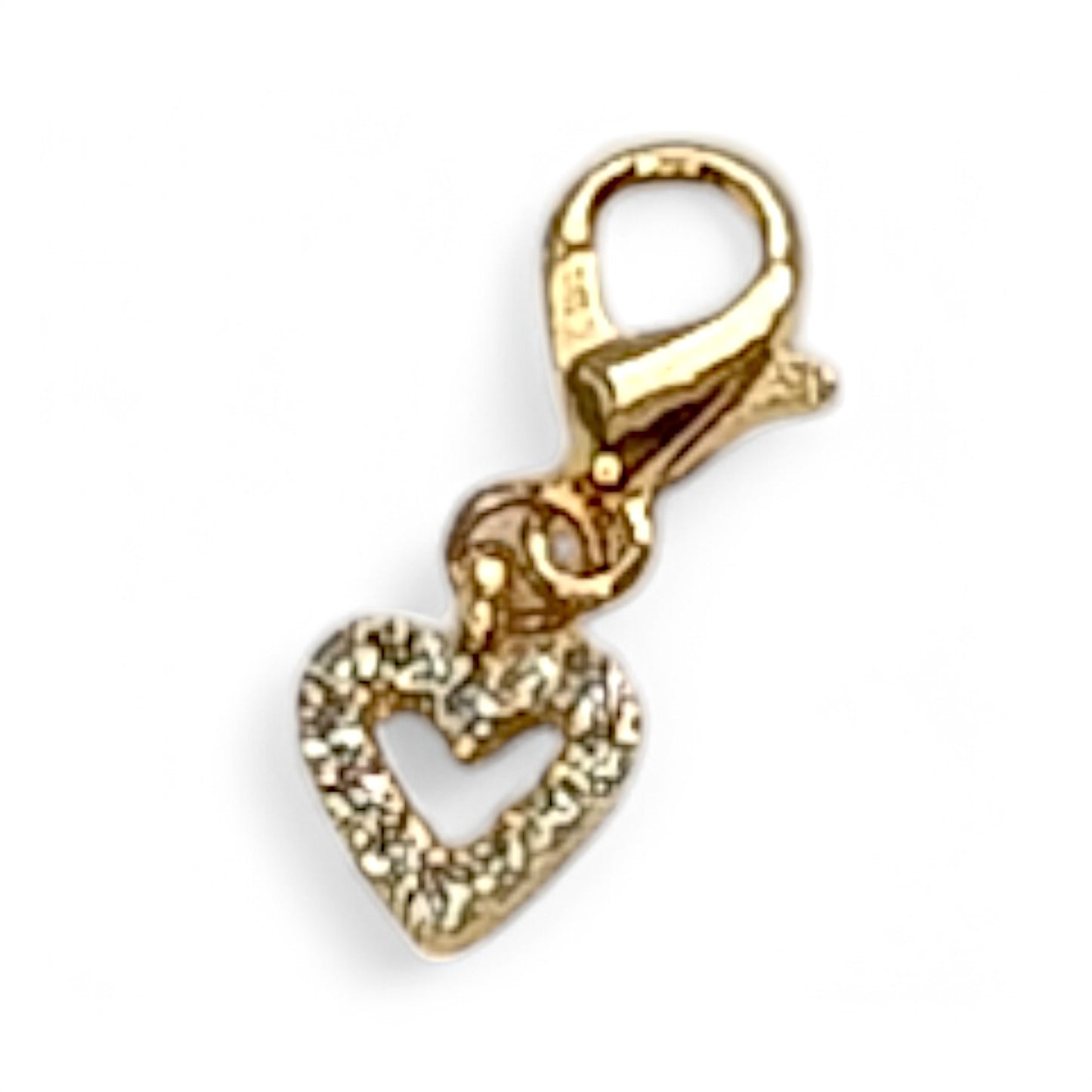 Mini pave Rhinestone Heart Charm