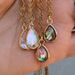 Abalone Teardrop Pendant Necklace