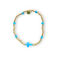 Turquoise Blue Opal Cross Bracelet