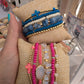 Hot pink Opal Cross Bracelet