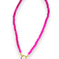 Poppy Pink Charm Necklace
