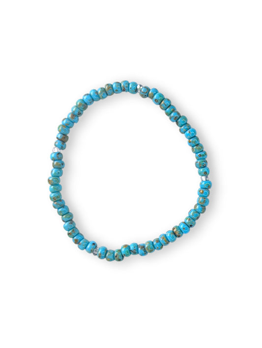 Turquoise Sparkle Stacker Bracelet
