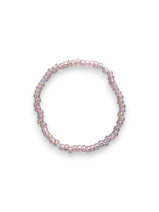 Iridescent Mauve Sparkle Stacker Bracelet
