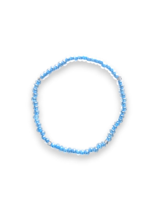 Ocean Blue Sparkle Stacker Bracelet