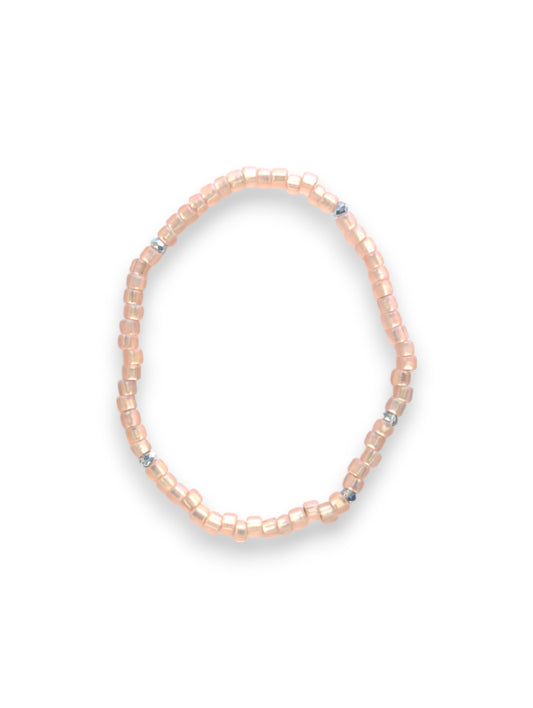 Matte Rose Sparkle Stacker Bracelet