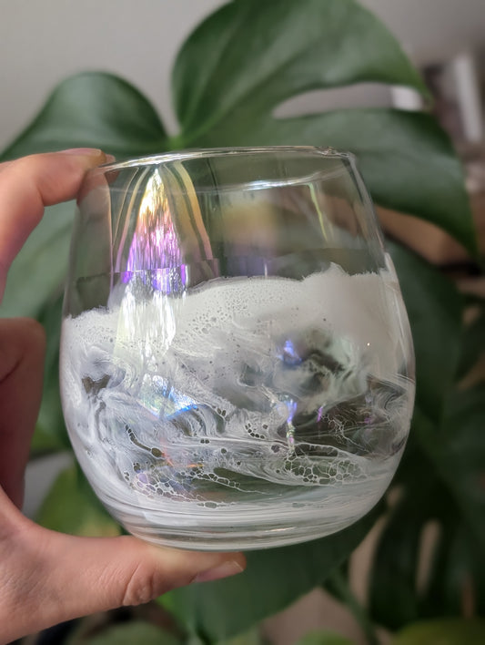 Sunrise clear Ocean Stemless Wine glasses