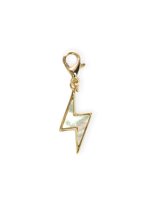 Shell Lightning Bolt Charm