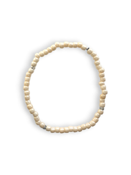 Crème Brule Sparkle Stacker Bracelet