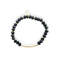 Black Gold Bar Bracelet