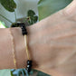 Black Gold Bar Bracelet