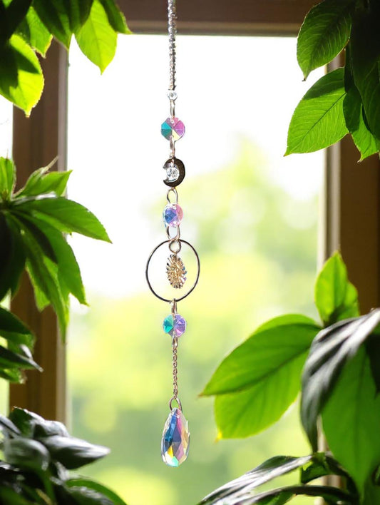 Smiling Sun & Moon Sun Catcher