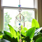 Agate Diamond crystal points Sun Catcher