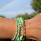 Neon mint - Resort Ready Gold Heishi Bracelet