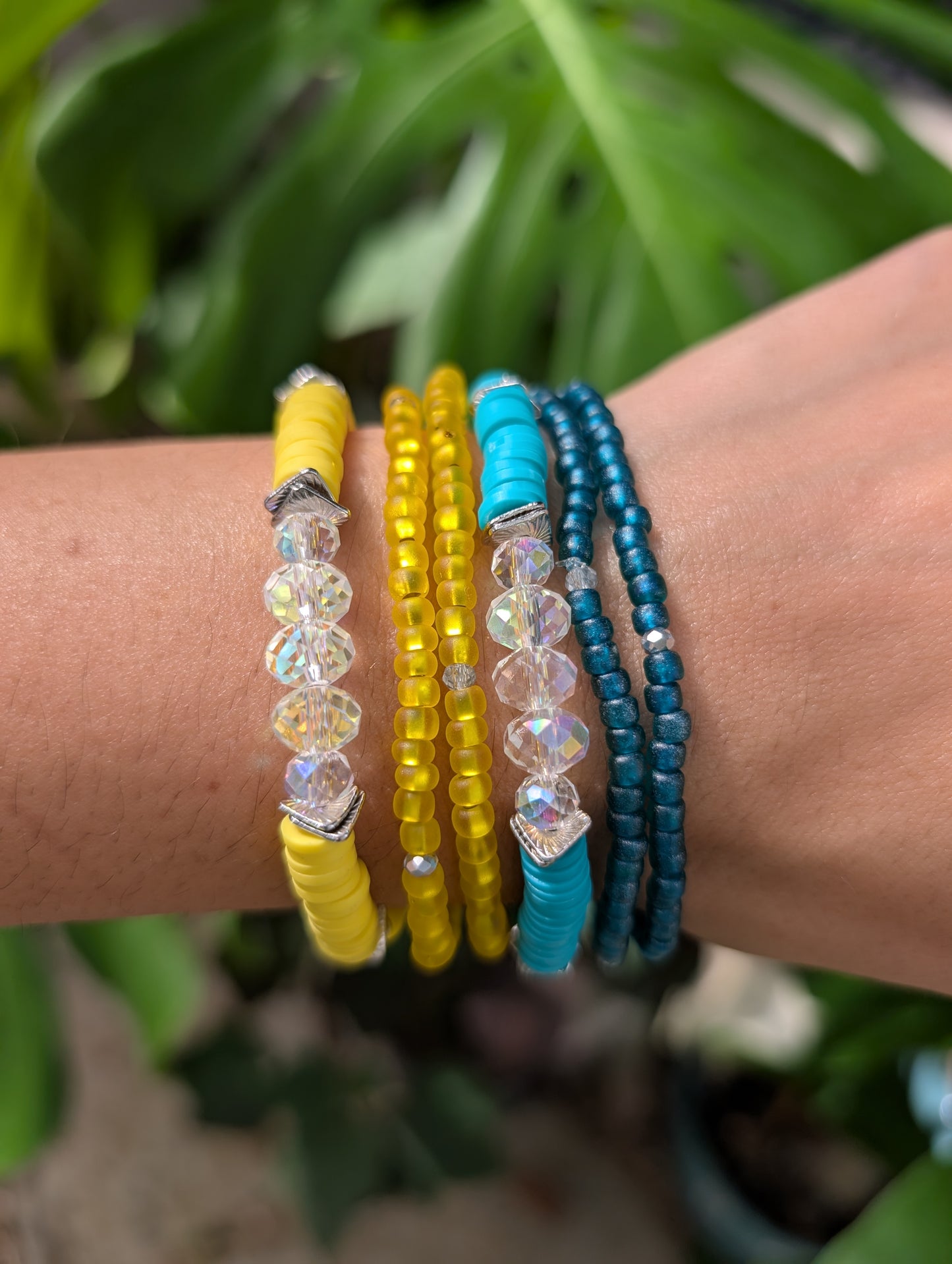 Blue Lagoon - Sparkle Stacker Bracelet