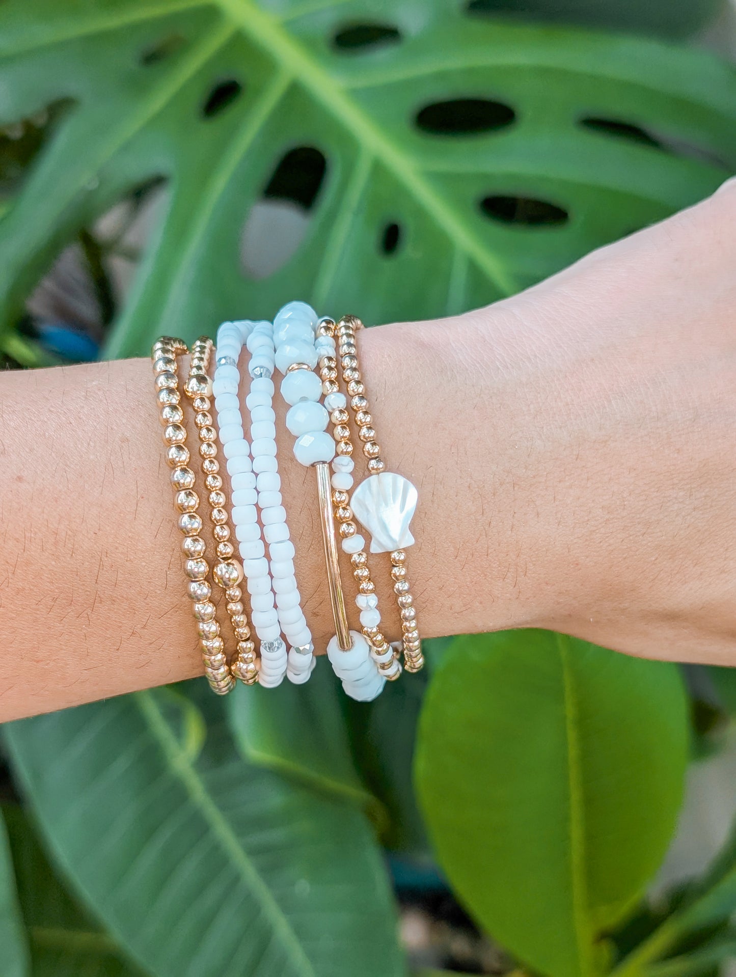 Howlite Coastal Gems Bracelet