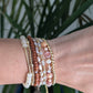 Blush Hour Floral Beaded Bracelet