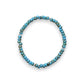“Driftwood Turquoise Sparkle Stackler bracelet – faceted beads with rhinestone accents, fall florals jewelry.”