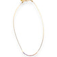 Berry Breeze Snake Chain Necklace – cranberry, pink, soft blush ombre.