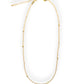 Creamy Dreamy Pearl Beaded Choker – pearl beads with gold spacers.