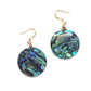 Abalone Shell Earrings – 18k Gold Plated