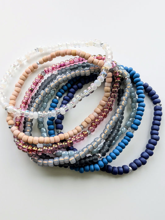 Winter Hues Sparkle Stacker Bracelet